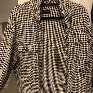 Zara tweed shacket oversized